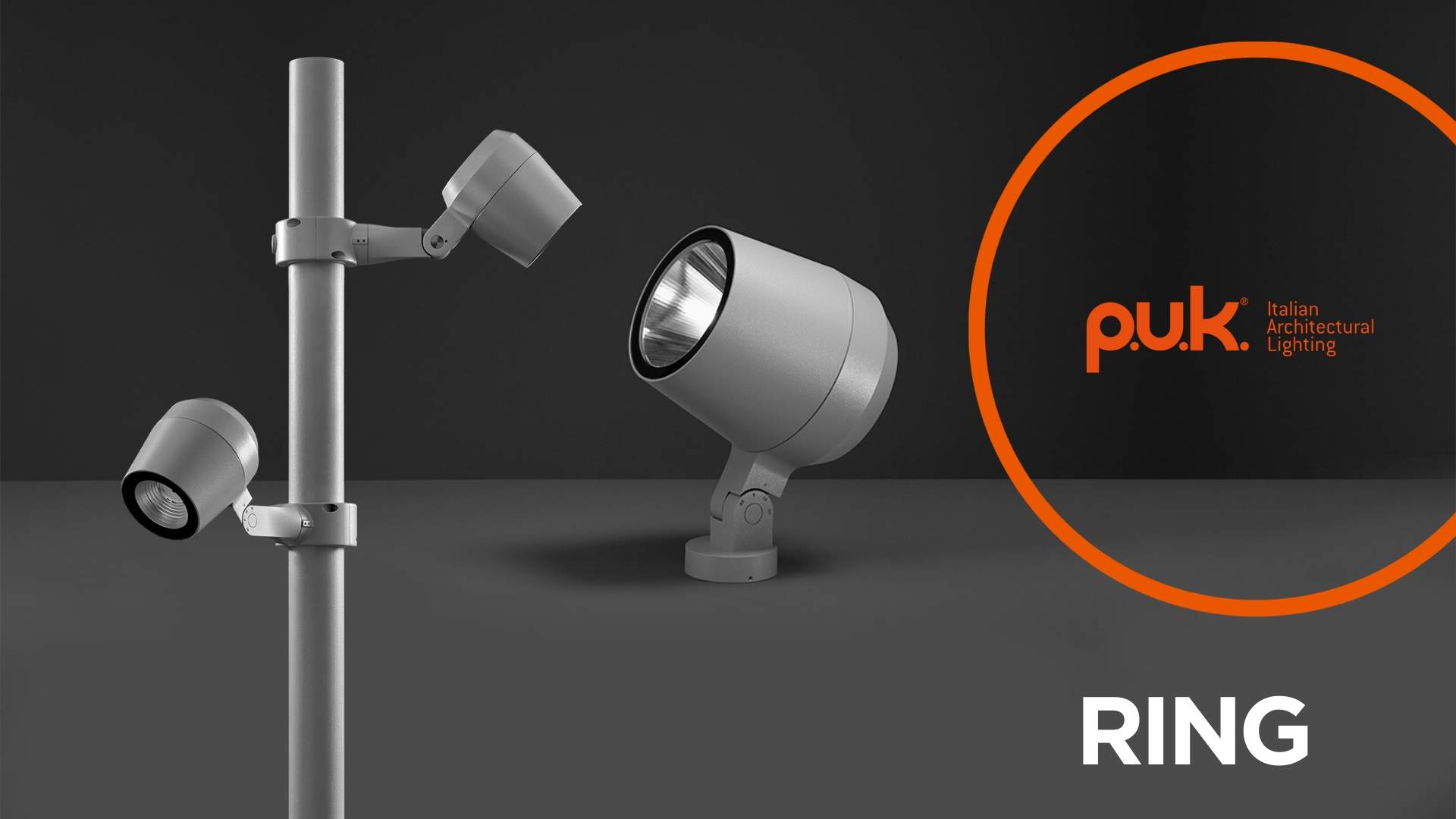 Fully equipped floodlights: Ring Mini, Medium and Maxi